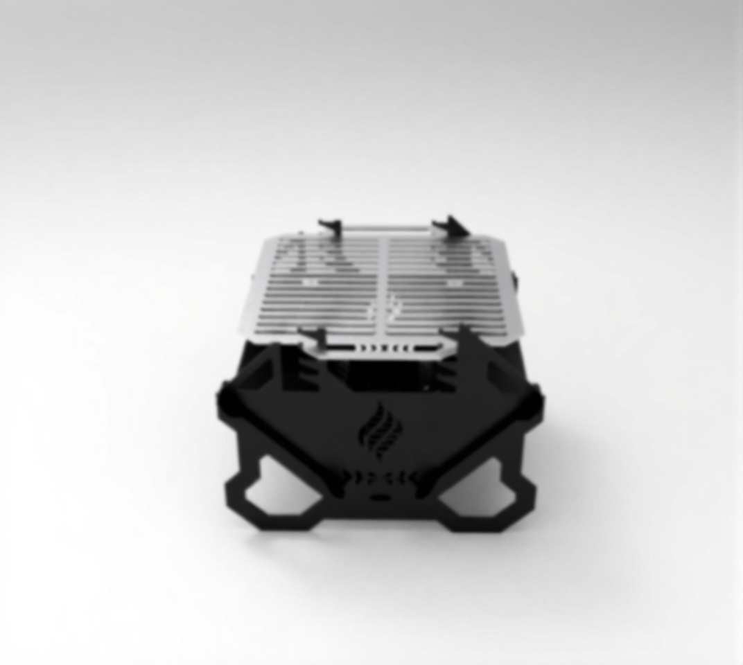 CHILZ Collapsible Fire Pit BBQ50 Grill – Portable Laser-Cut Outdoor Cooker - Image 3