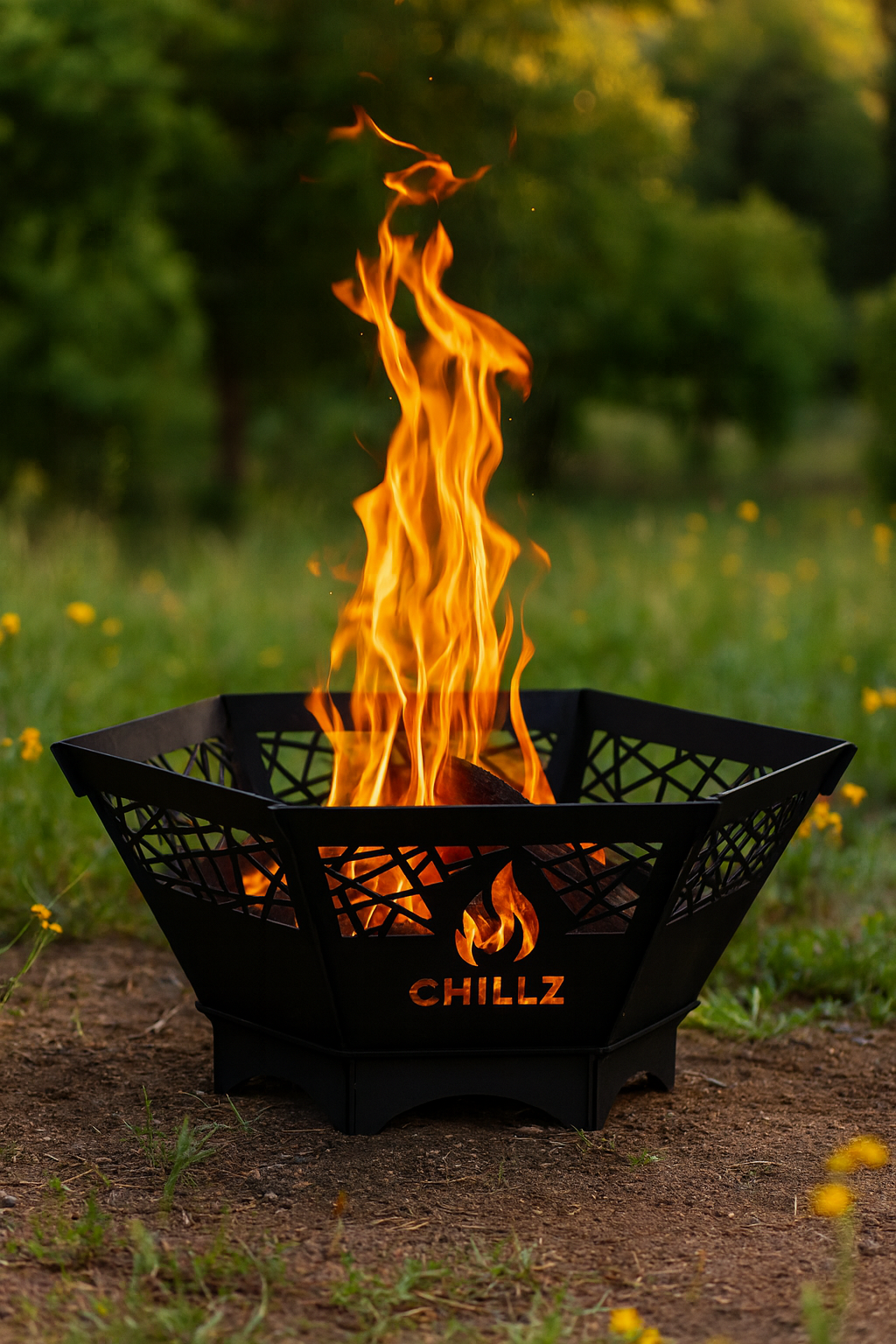 CHILZ BP1800 Portable Octagon Bonfire Pit