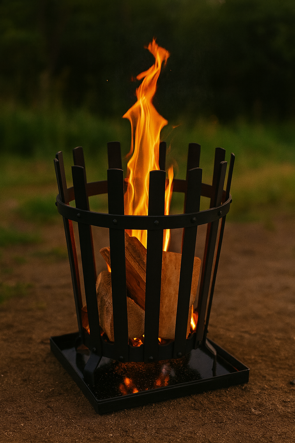 CHILZ BP1700 Round Fire Pit – BBQ Grill & Outdoor Fireplace