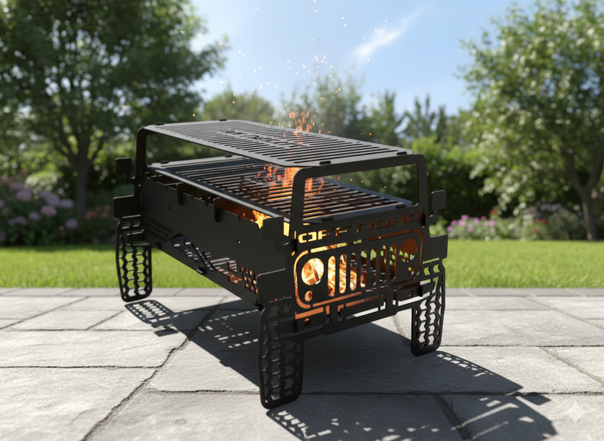 CHILZ Designer Car Shape Barbecue Grill BBQ80 - Image 6