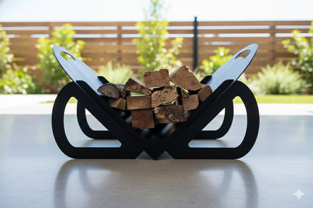 CHILZ BPA1 Heavy-Duty Firewood Holder – Modern Steel Log Rack