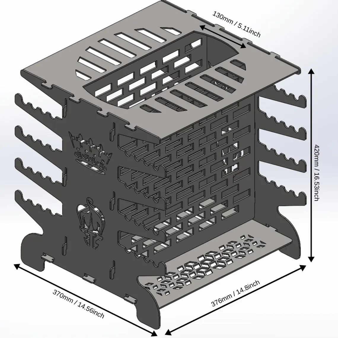 CHILZ Vertical BBQ Grill Queen Design BBQ20 - Image 5