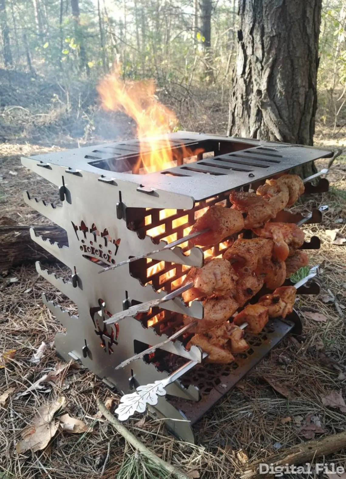 CHILZ Vertical BBQ Grill Queen Design BBQ20 - Image 2